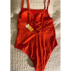 Burnt Orange One-Piece Swimsuit